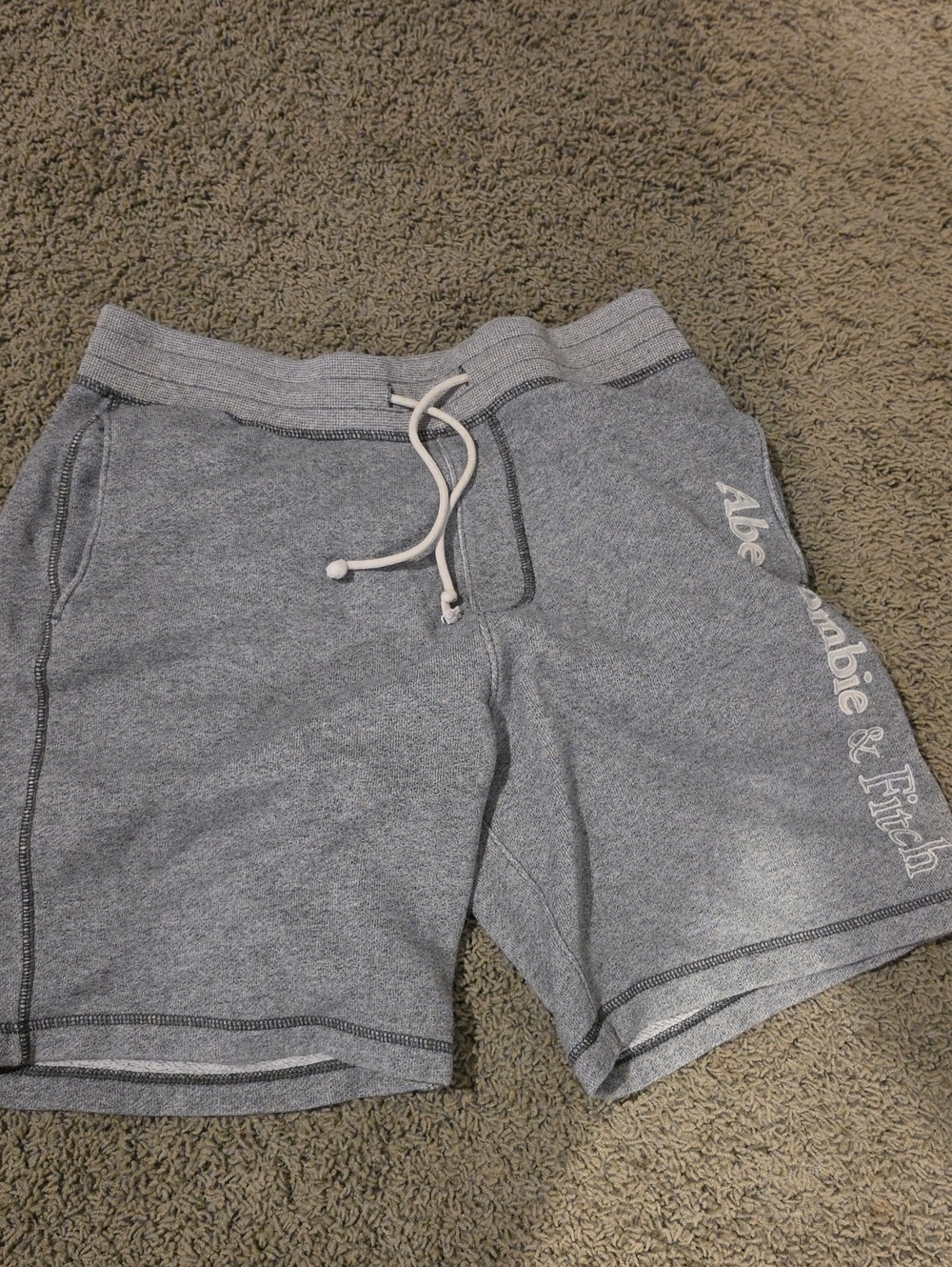 Abercrombie & Fitch Light Gray Athletic Fleece Shorts